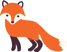 Foxy standing, facing to the left