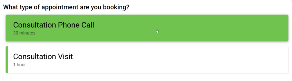 The fresh green background highlighted in image once style changes are applied.