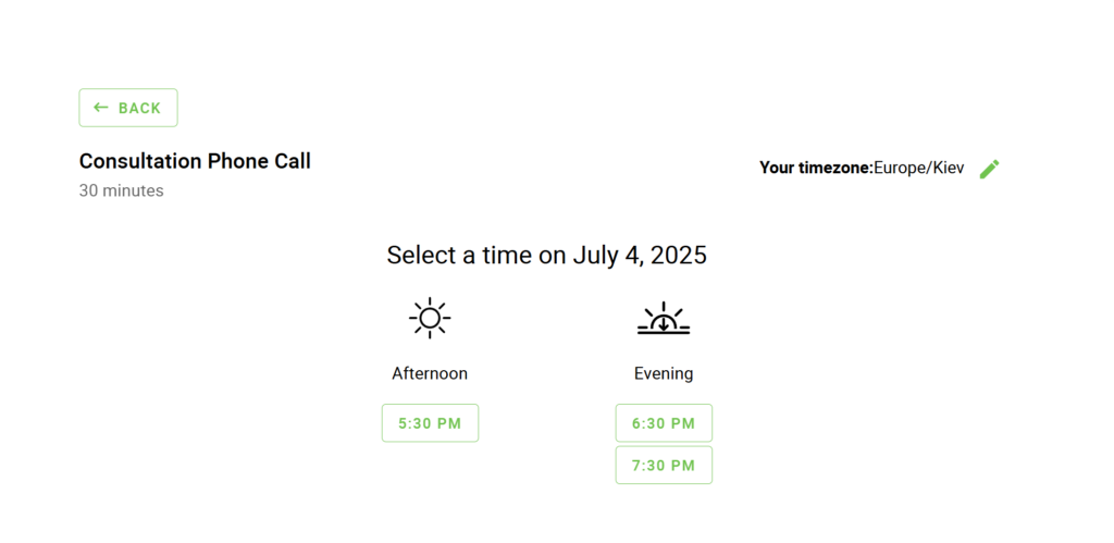 Booking calendar displays padding.
