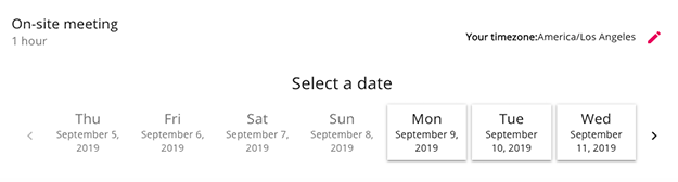 Select a date