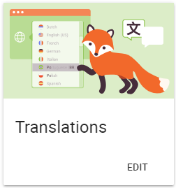 The Translation settings card in the SSA Settings page
