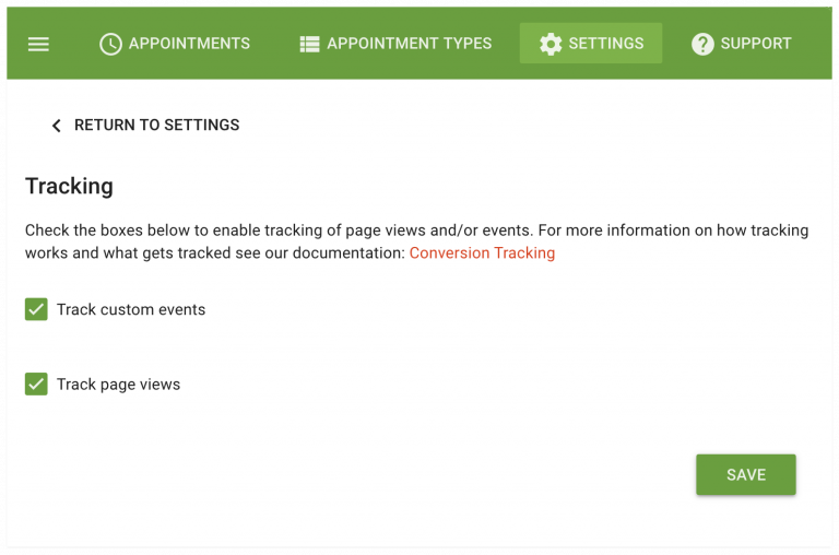 Appointment Conversion Tracking Simply Schedule Appointments