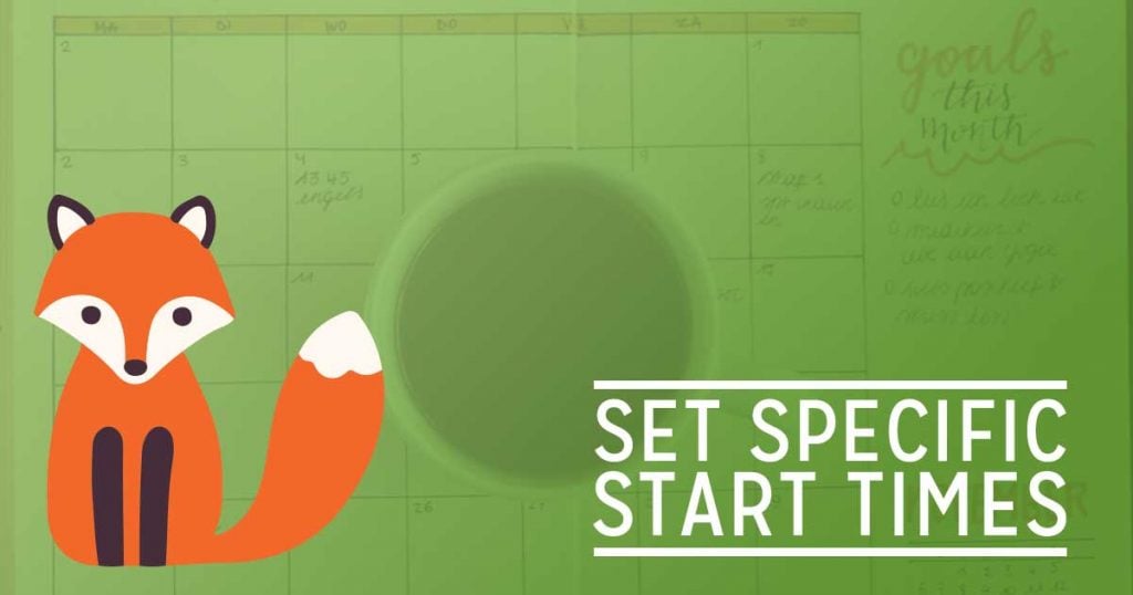 Set specific start times foxy