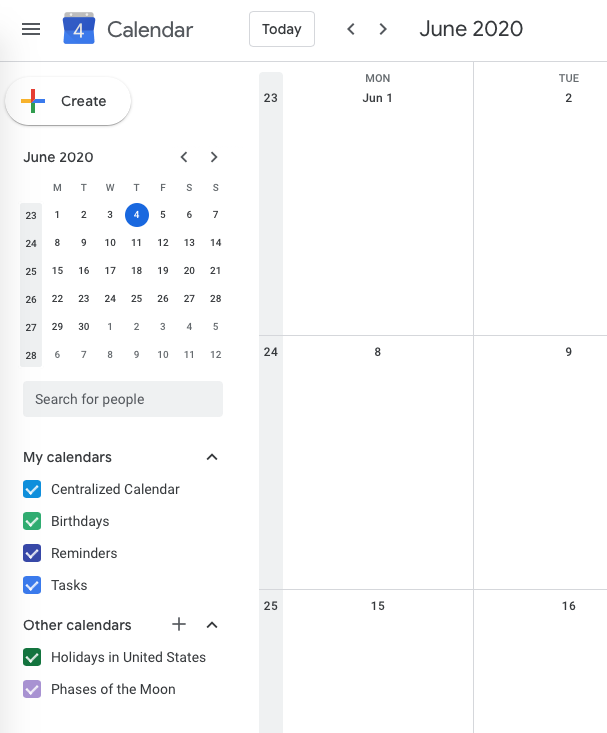 Locate "other calendars" and select the + plus button next to the heading.