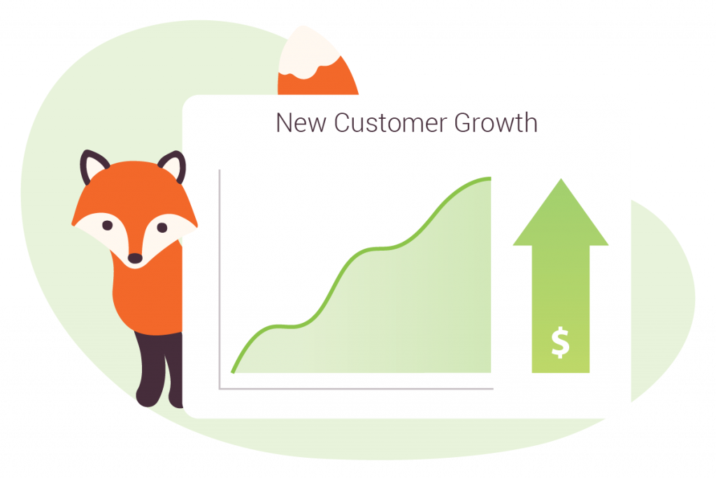 New Customer Growth Illustration