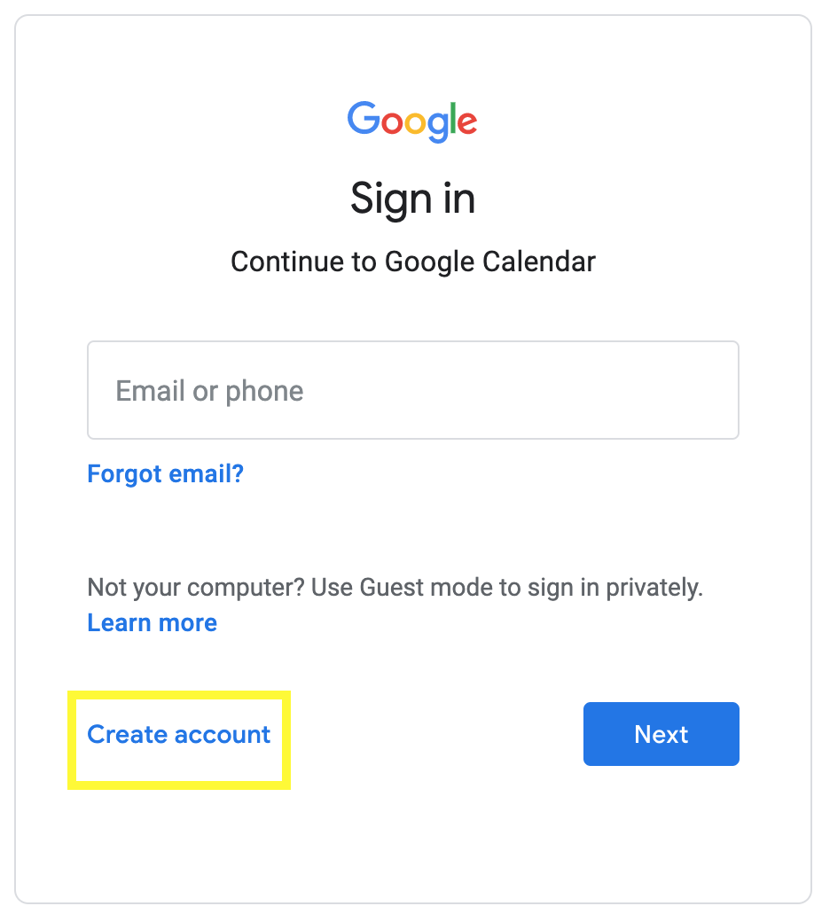 google-calendar-sign-up