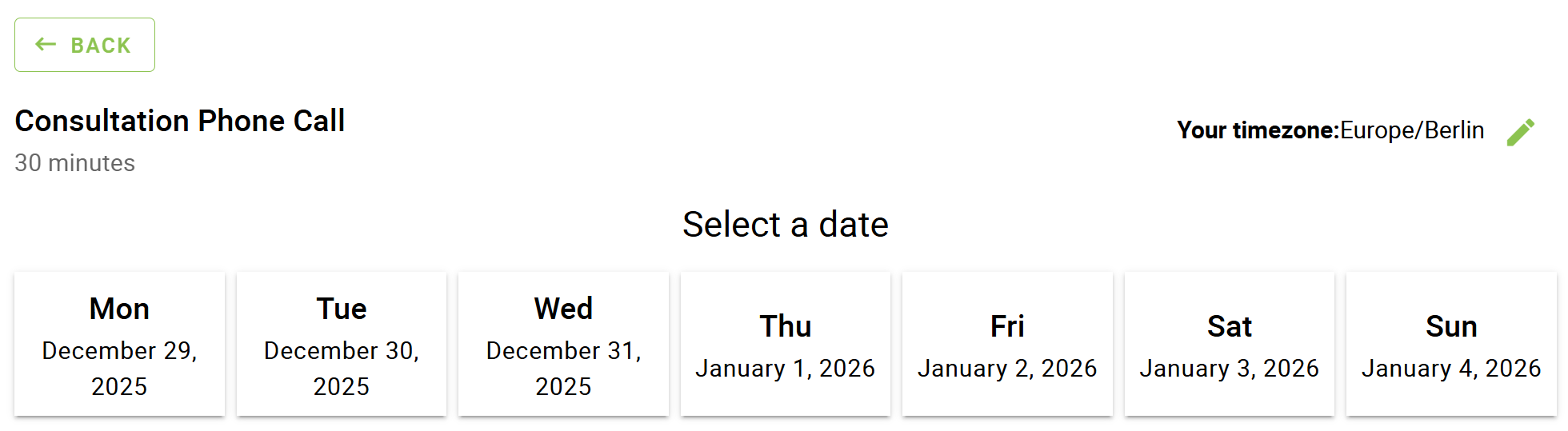Unique Weekly or Monthly Availability - Simply Schedule Appointments
