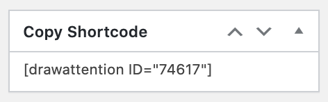 Draw Attention Shortcode
