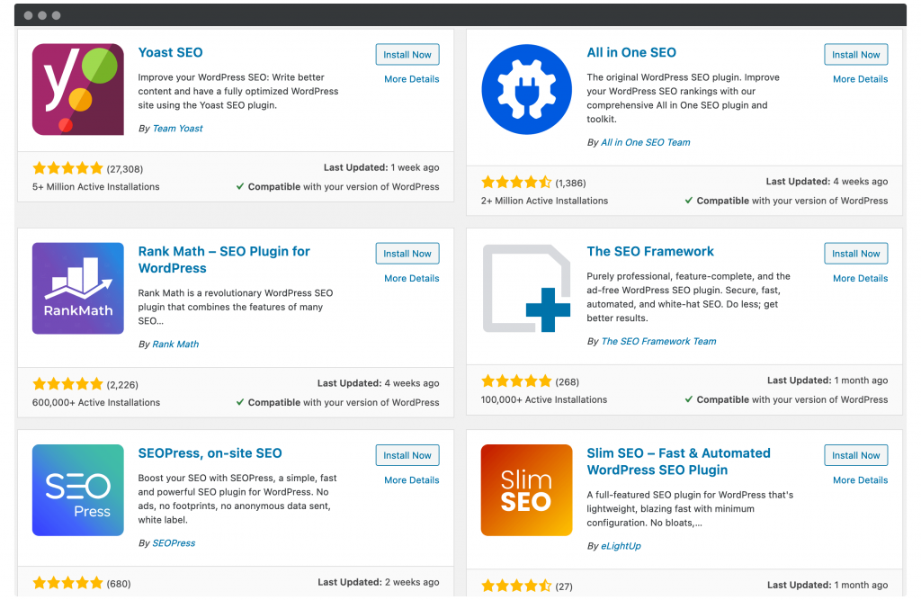 A collection of SEO plugins.