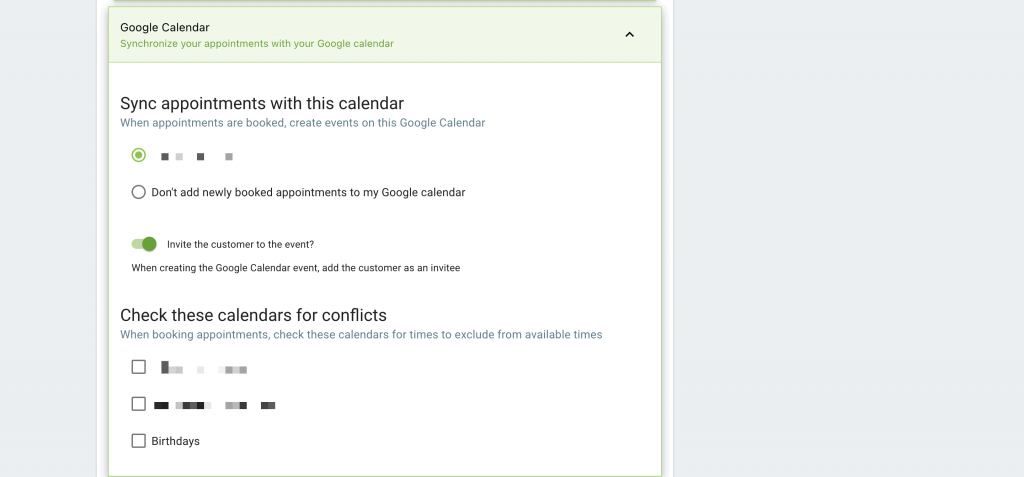 Syncing a Google Calendar in Simply Schedule Appointments.