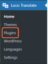 Screenshot depicting where to locate Plugins.