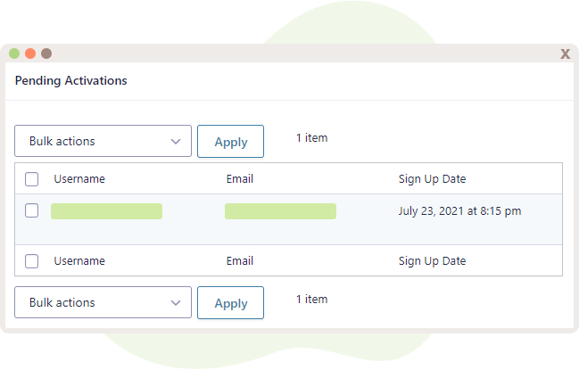 Pending User Activations within Gravity Forms