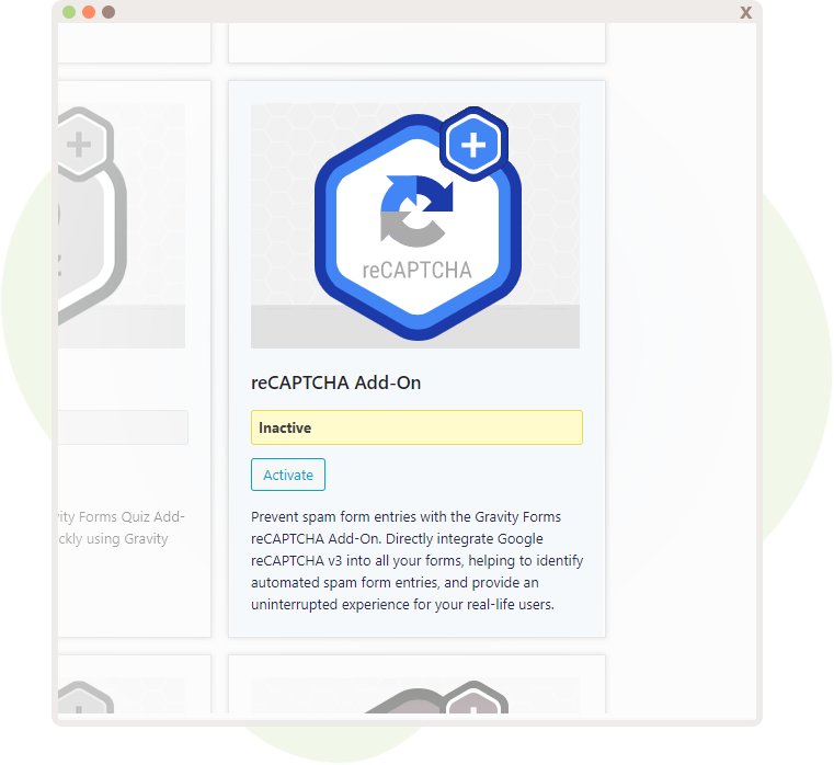 reCAPTCHA Add-On for Gravity Forms