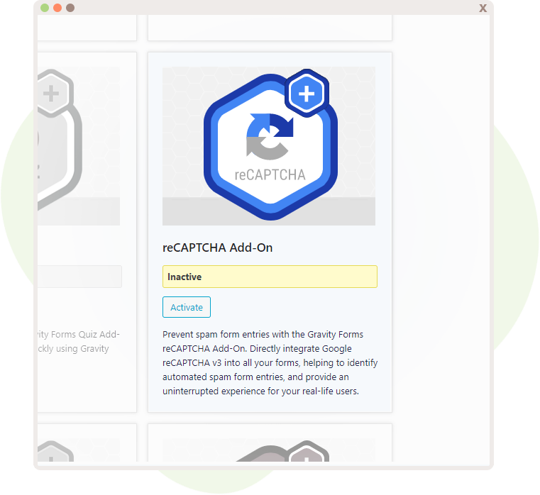 reCAPTCHA Add-On for Gravity Forms