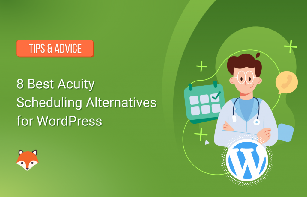 The featured image for the 8 Best Acuity Scheduling Alternatives for WordPress post