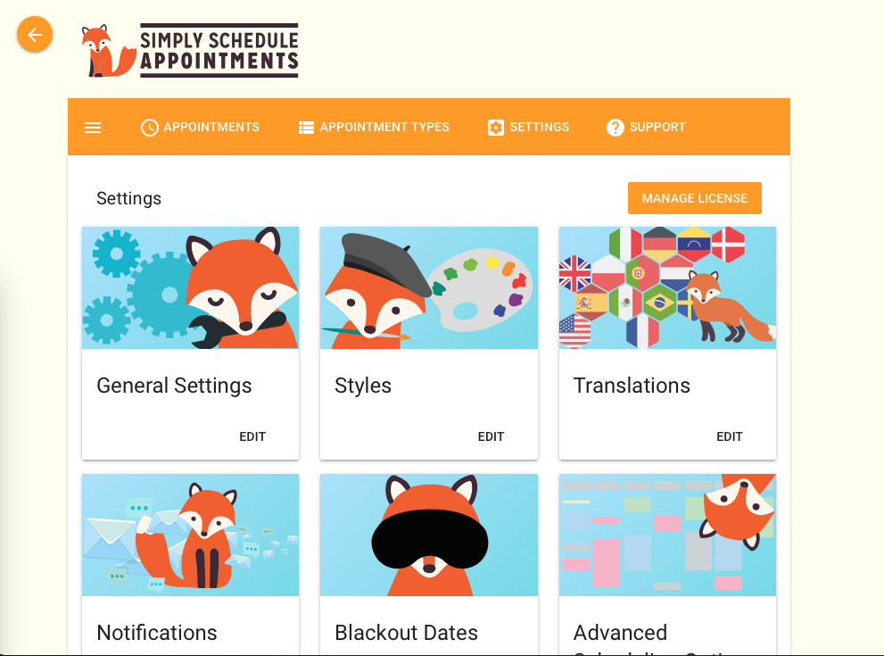 Viewing the end result of the CSS snippet, the accent color has been changed to orange and the background is changed to ivory.