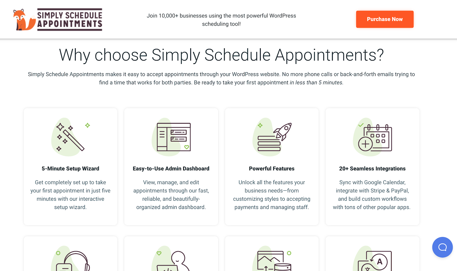 Simply Schedule Appointments Features