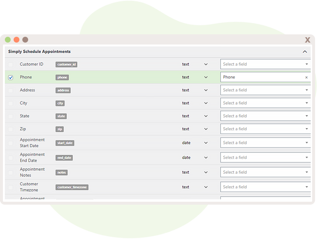 Matching fields from CRM and SSA