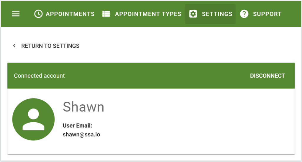 Connected WEBEX account