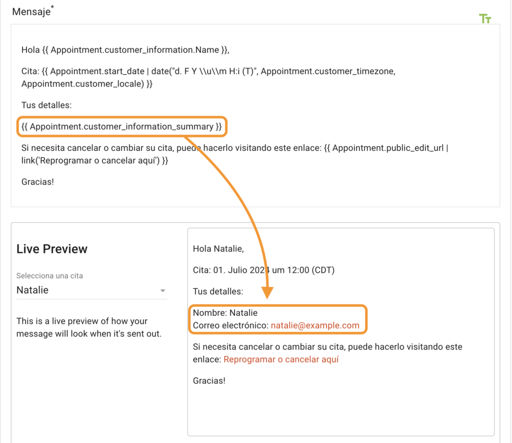 Customer information summary twig now translating the Name and Email field labels based on the customer locale.