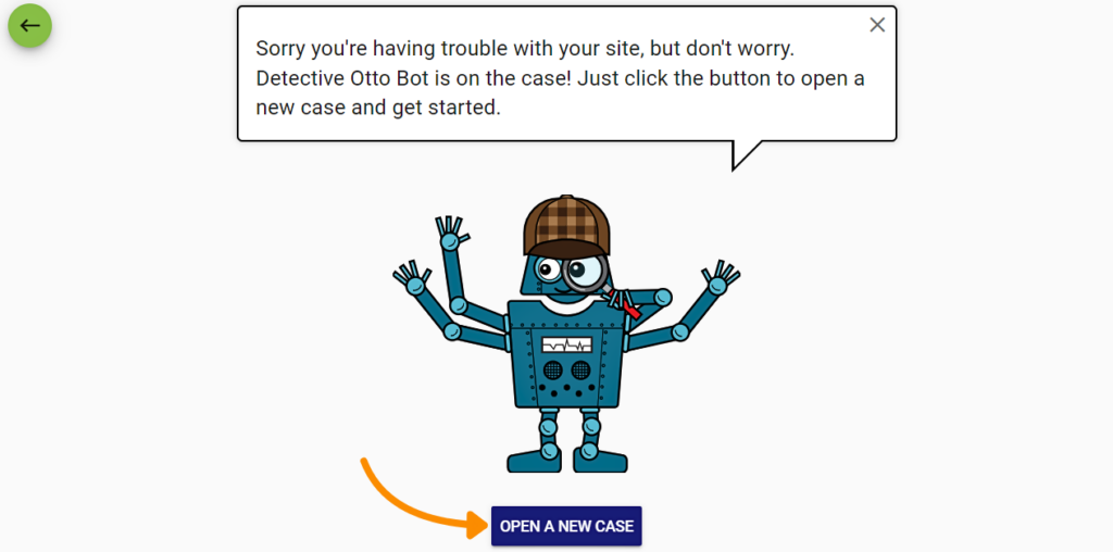 Click on "OPEN A NEW CASE" to begin the process.