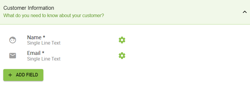 Custom Fields in Customer Information fields tab.