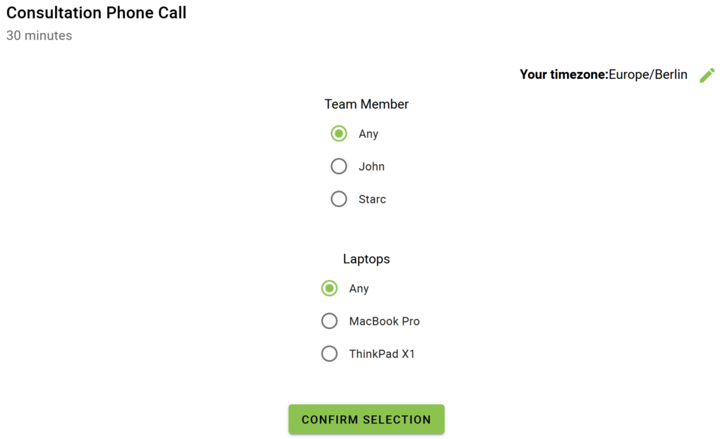 Select a Resource and/or Team Member via the User Preference option