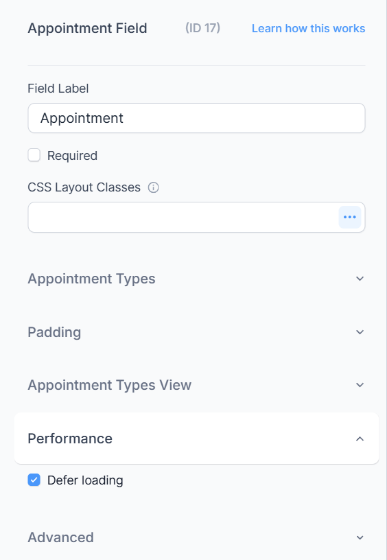 Defer Setting in the Formidable Forms Appointment Module